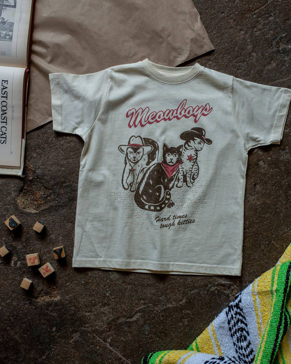 meowboys western | kids tee