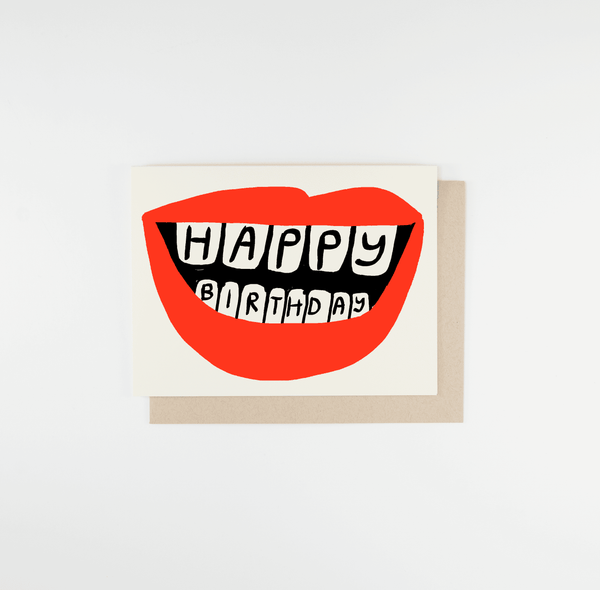 birthday lips | card