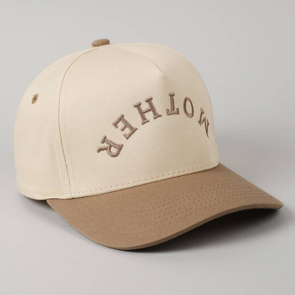 MOTHER embroidery hat | beige