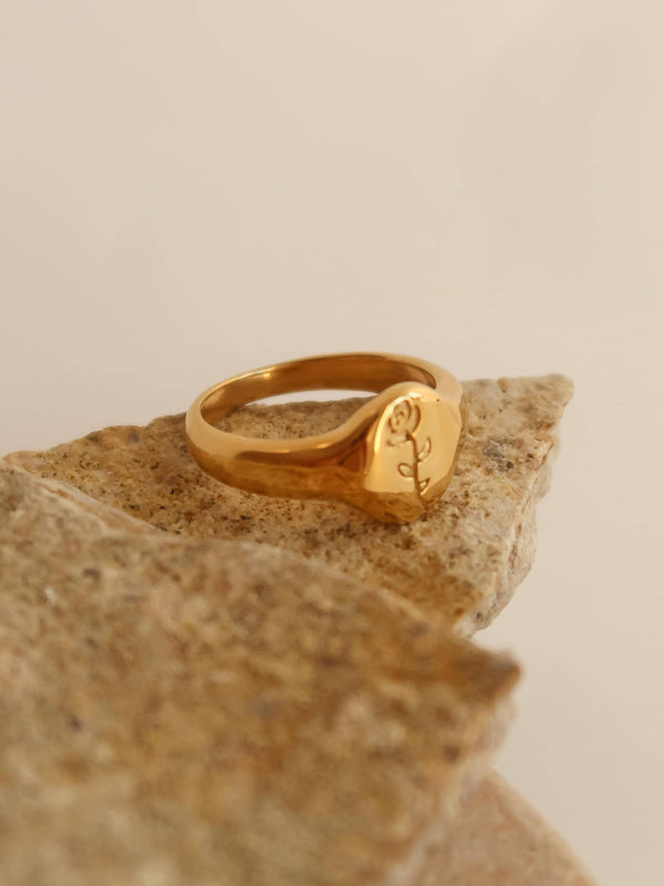 georgia rose ring | 18k gold ring