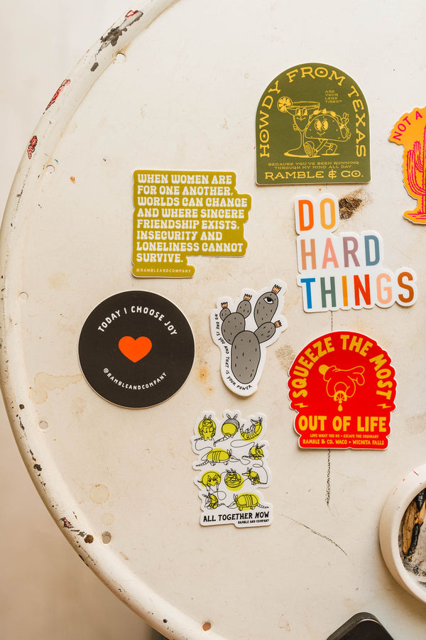 all together now armadillo | sticker