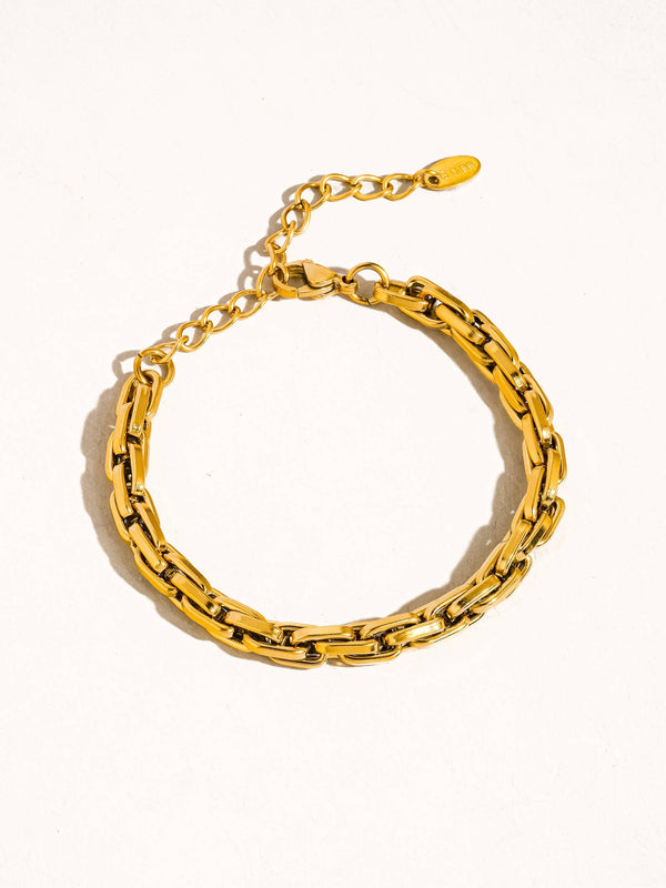 thin chain bracelet | 18k gold bracelet