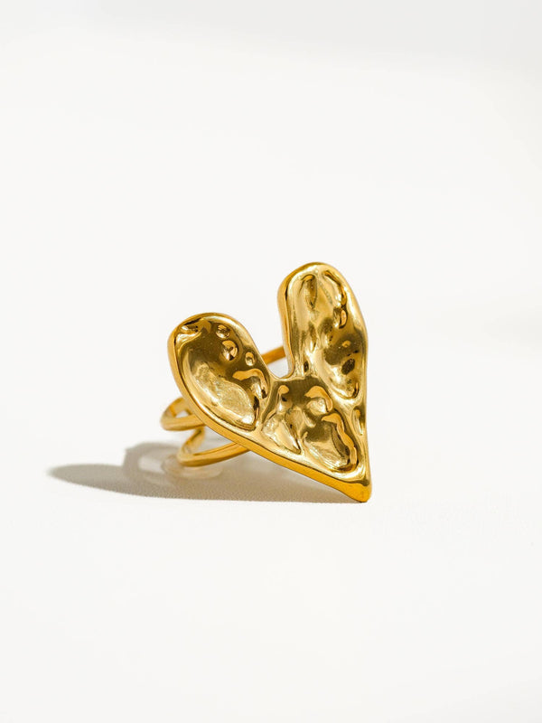 heart ring | 18k gold ring