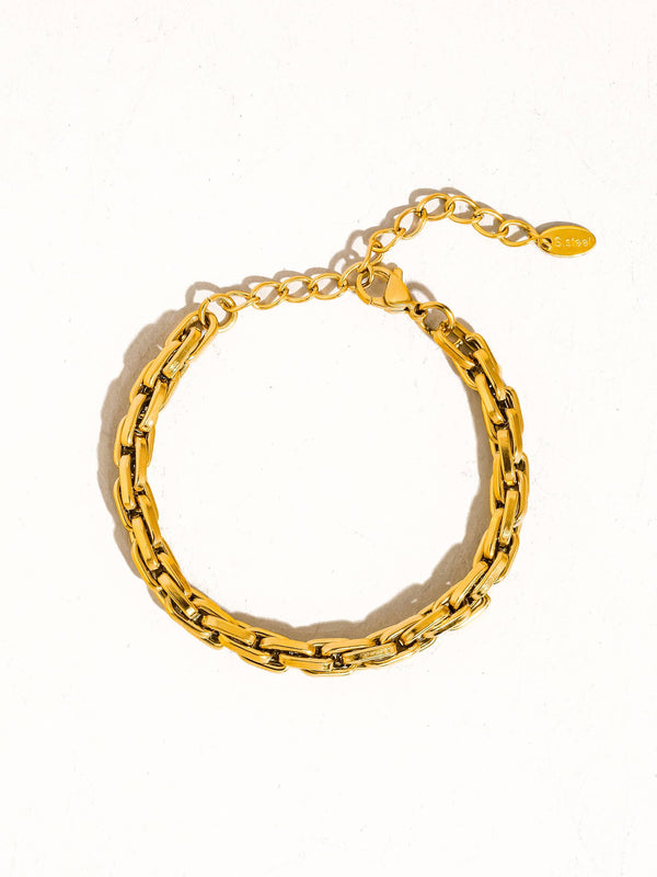 thin chain bracelet | 18k gold bracelet