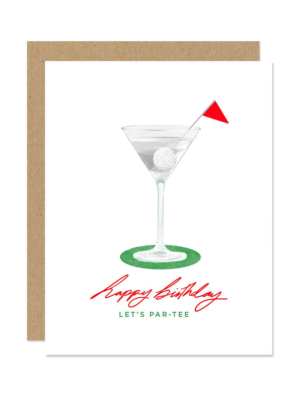 golf par-tee | birthday card