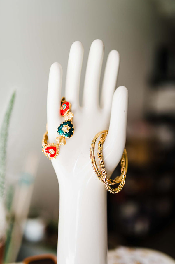 thin chain bracelet | 18k gold bracelet