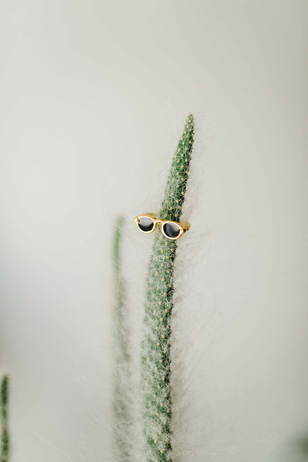 sunglasses adjustable ring | 18k gold ring