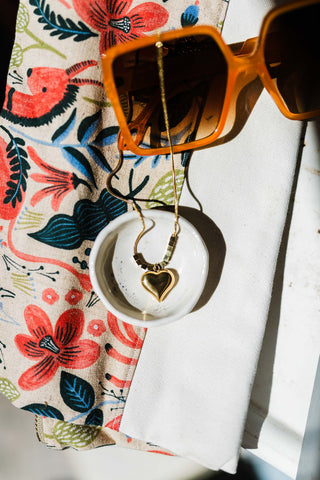 classic heart necklace | 18k gold necklace