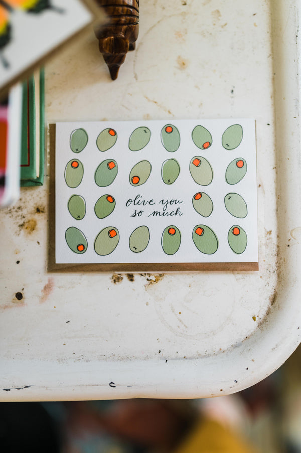 olive you | card