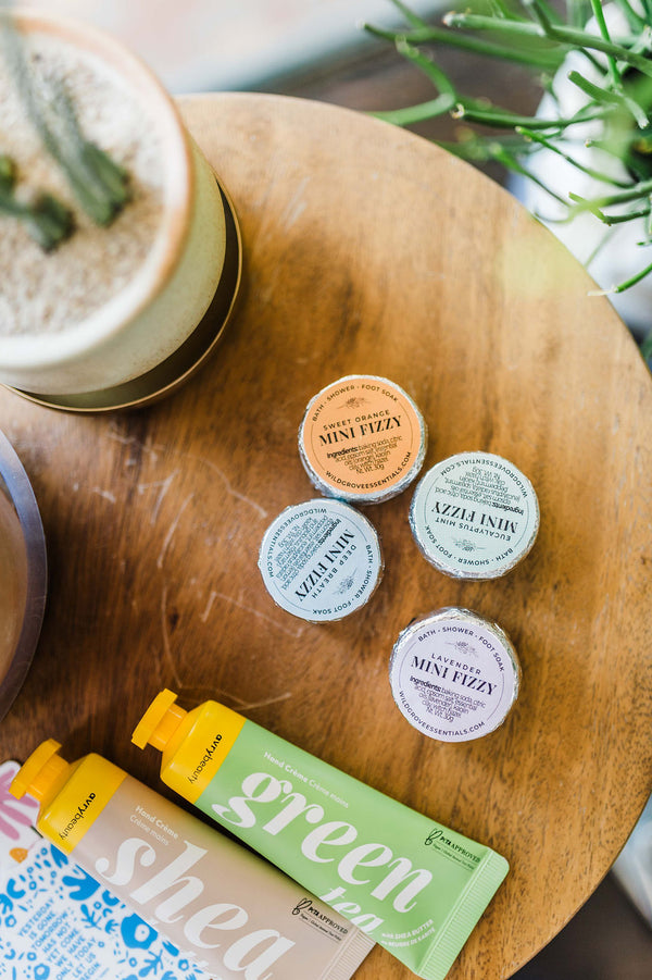 mini natural bath fizzy | sweet orange