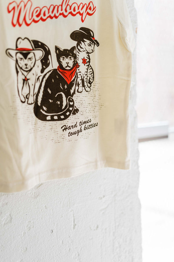 meowboys western | kids tee