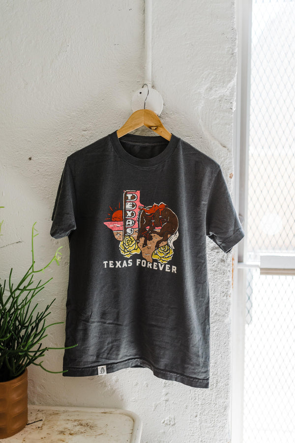 texas forever | faded black relaxed tee