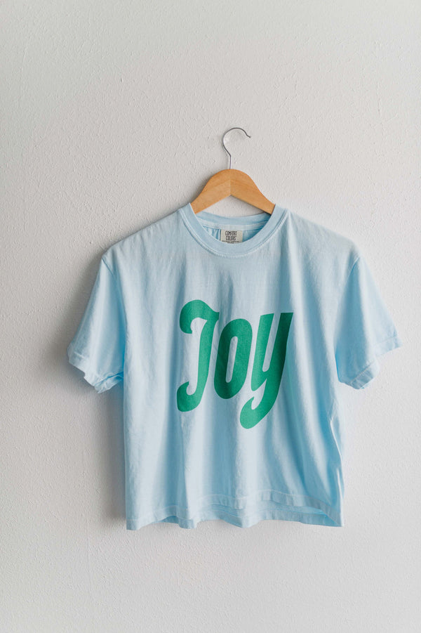 joy | chambray comfort colors boxy cropped tee