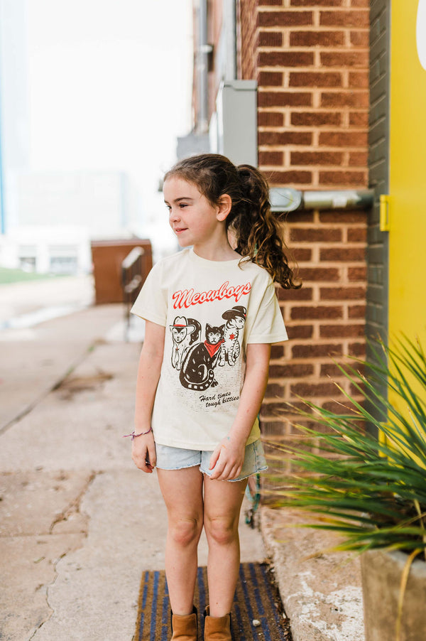 meowboys western | kids tee