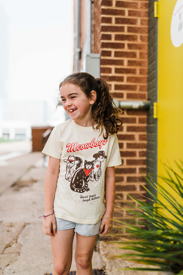 meowboys western | kids tee