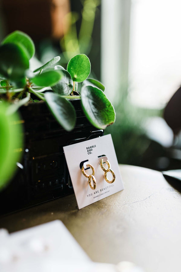 circle link | 14k gold filled earrings