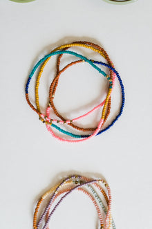 beaded stretch necklace + wrap bracelet | 2 options