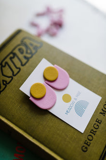 etta | two-toned polymer clay earrings | 3 options
