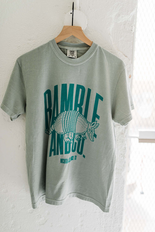 ramble & co. armadillo | bay comfort colors tee