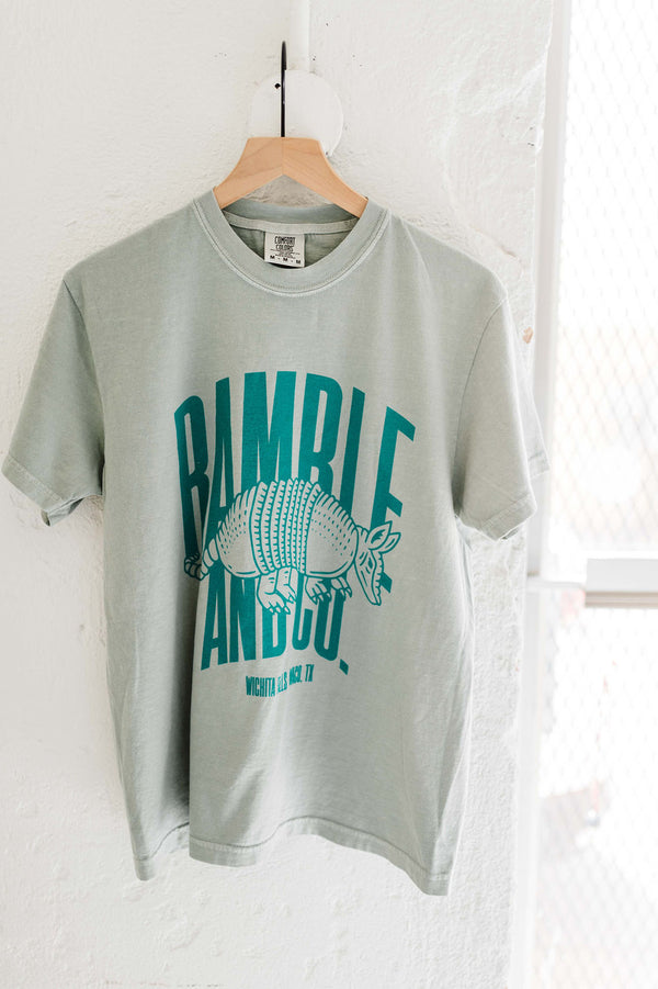 ramble & co. armadillo | bay comfort colors tee