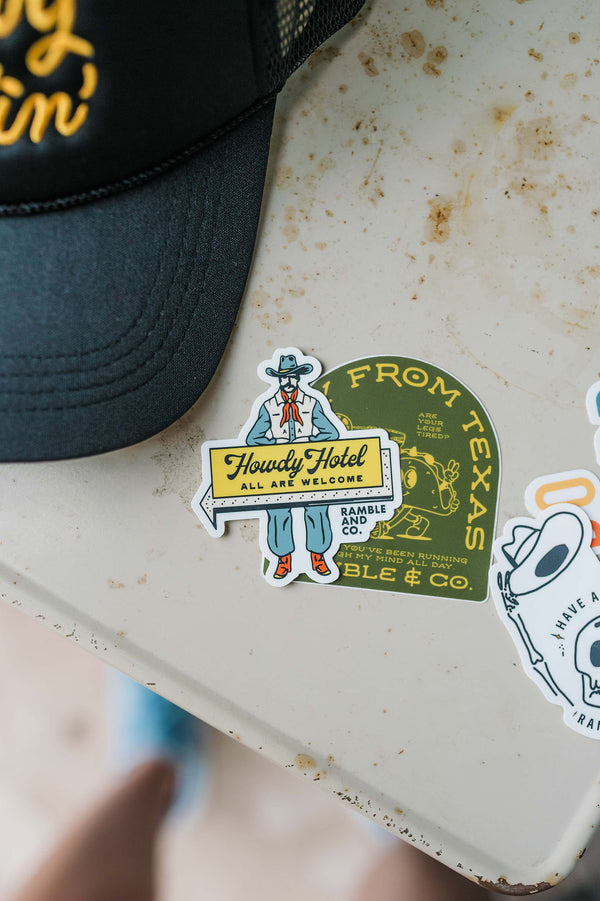 howdy hotel | sticker