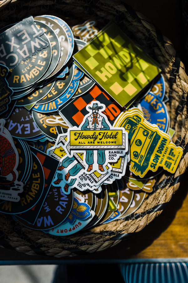 howdy hotel | sticker