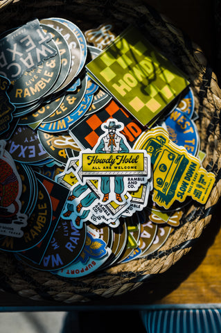 howdy hotel | sticker
