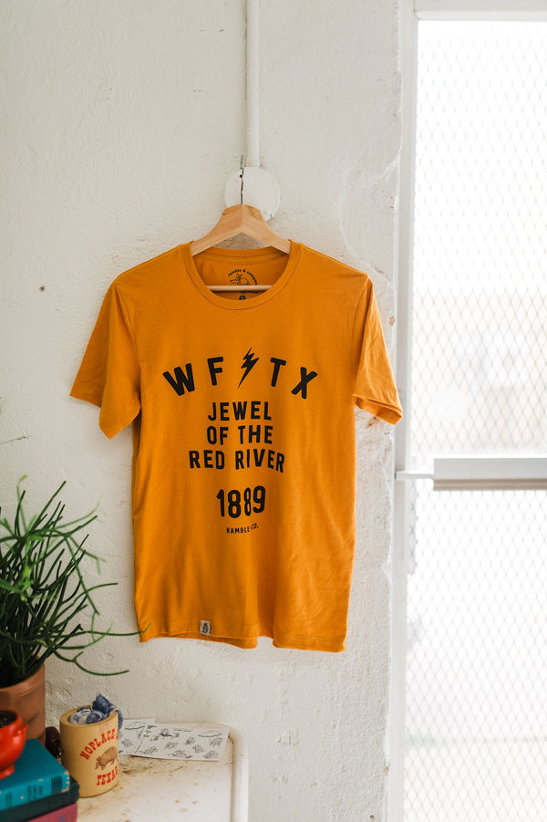 wichita falls bolt | vintage gold tee