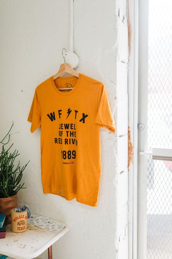 wichita falls bolt | vintage gold tee