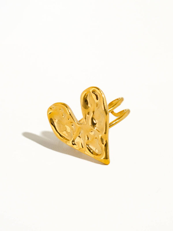 heart ring | 18k gold ring