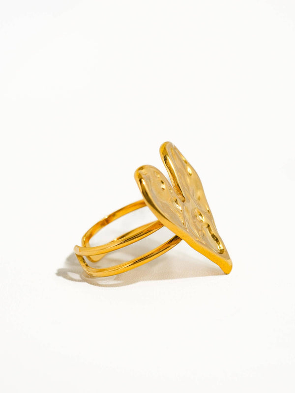 heart ring | 18k gold ring