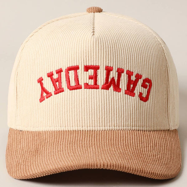 gameday upside down trucker hat | beige