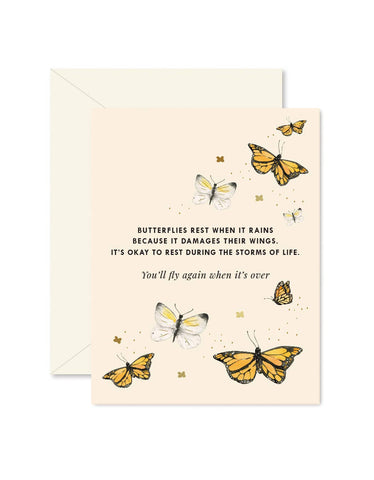butterfly wings | card