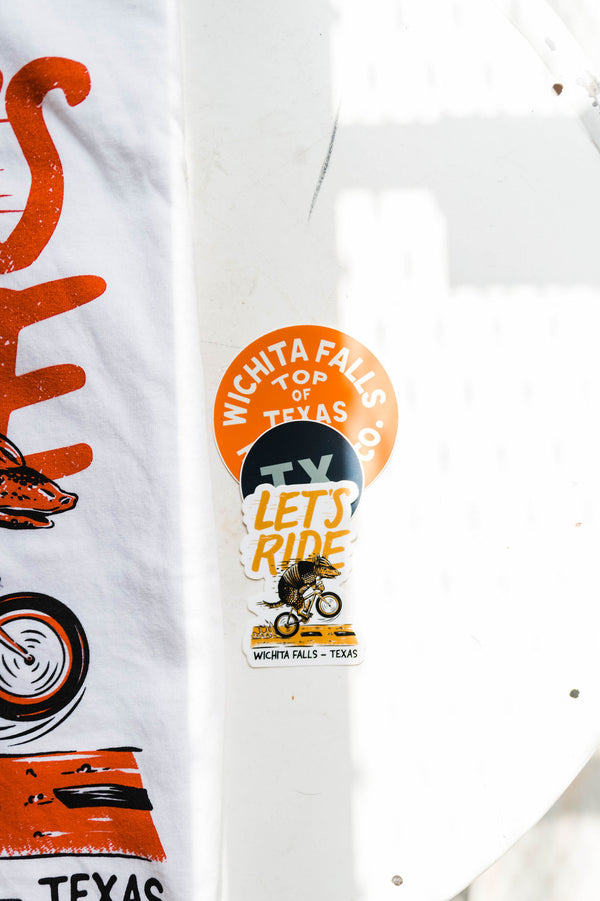 let's ride  | sticker