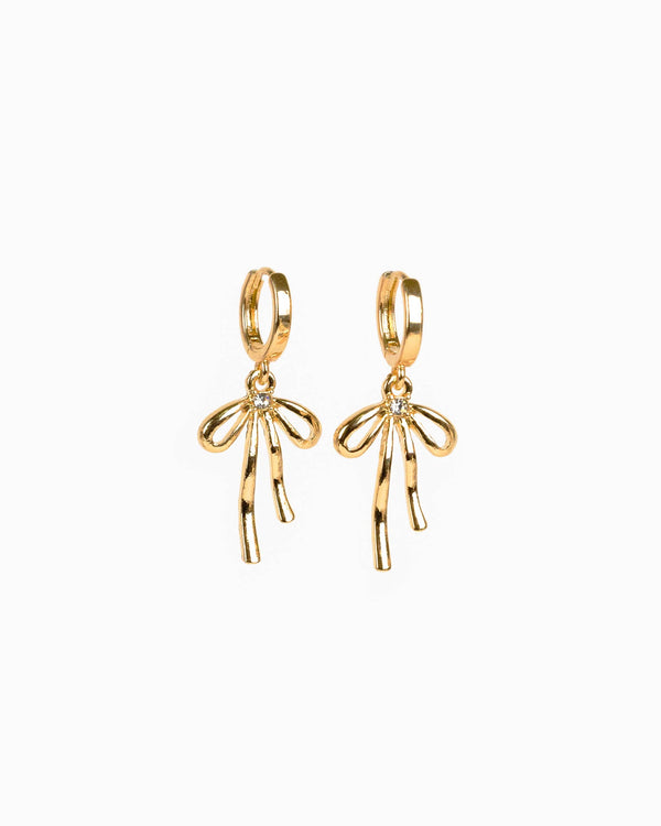 droppy bow drop | earring