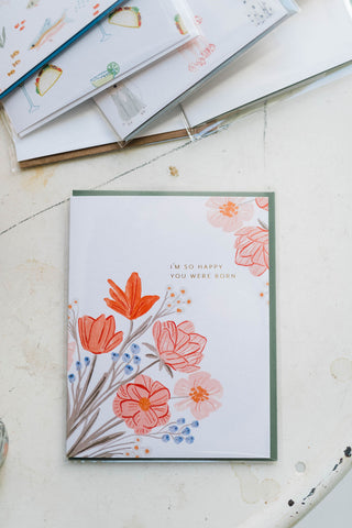 born flowers | card