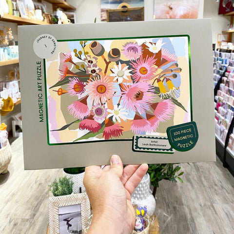 florals | 100 piece magnetic puzzle