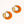 odessa vintage enamel hoop | orange