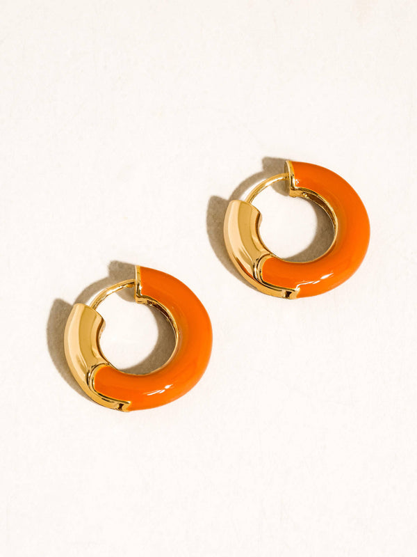 odessa vintage enamel hoop | orange