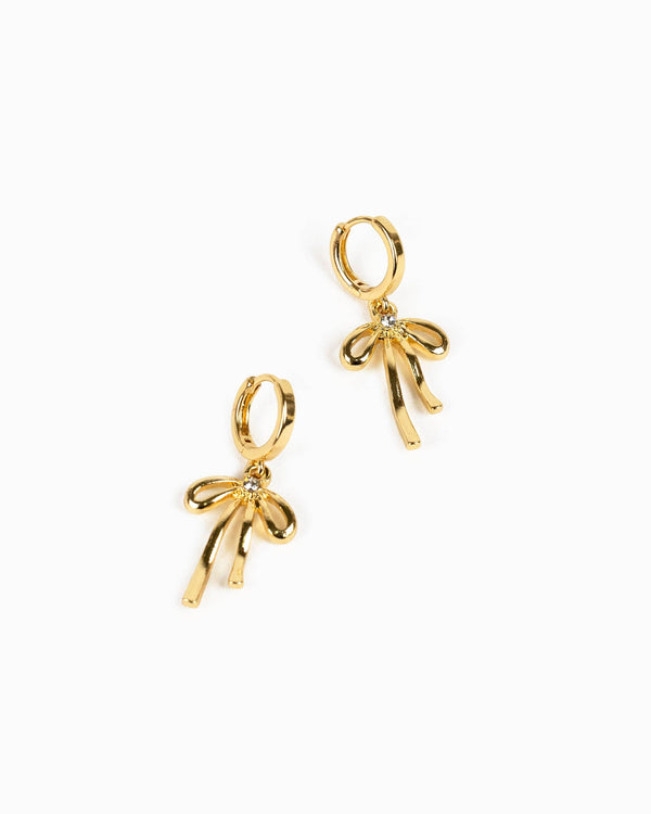 droppy bow drop | earring