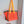 mesh contrast beach bag | orange