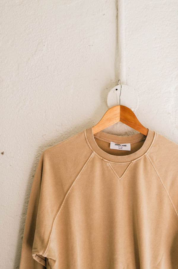 long sleeve lightweight sweatshirt | solid taupe