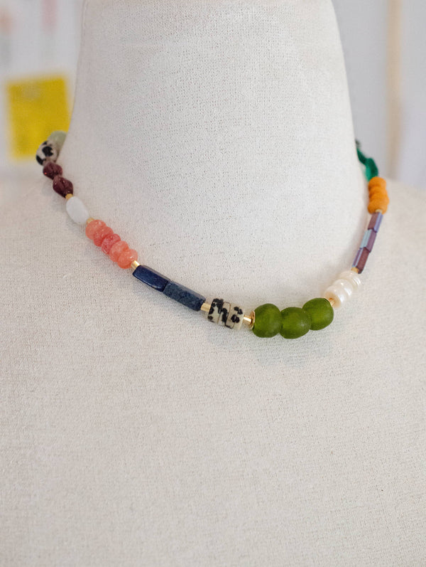 sierra colorful beaded necklace