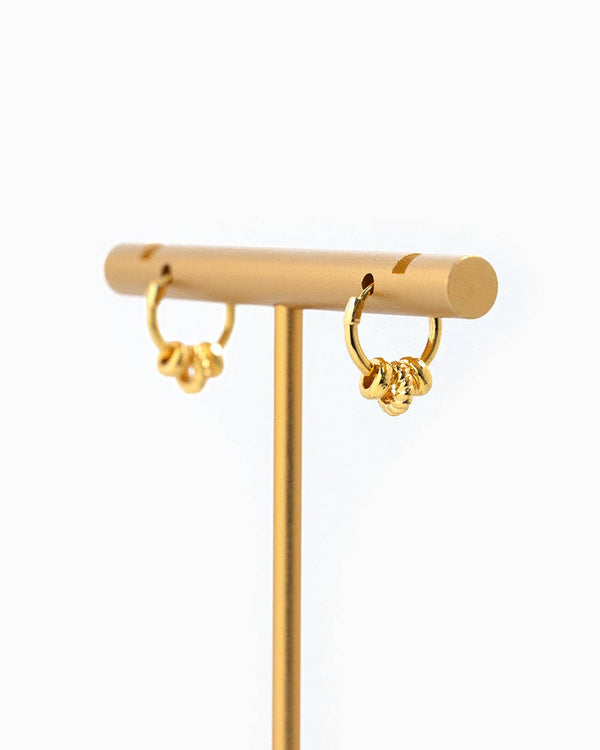 rope link hoop | earrings