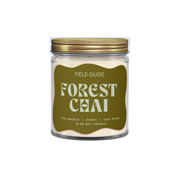 8 oz soy candle | forest chai