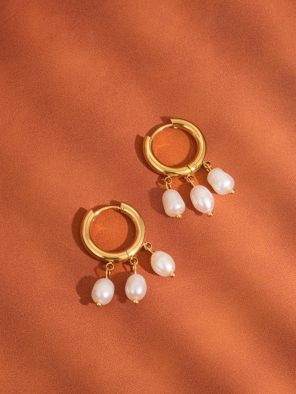 petite pearl dangle | earring