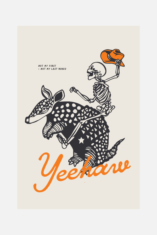 yeehaw 2 color | 12 x 18 print