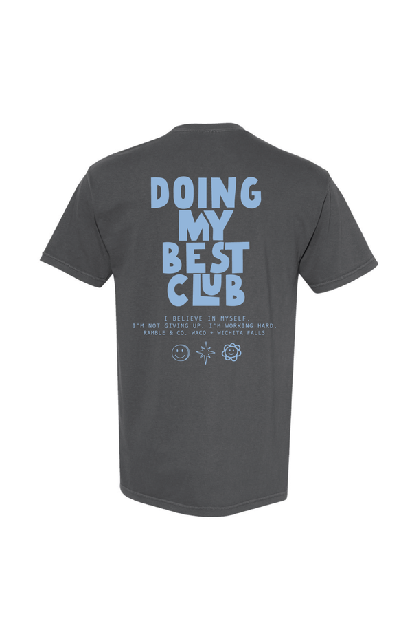 doing my best club puff ink | pepper comfort colors tee