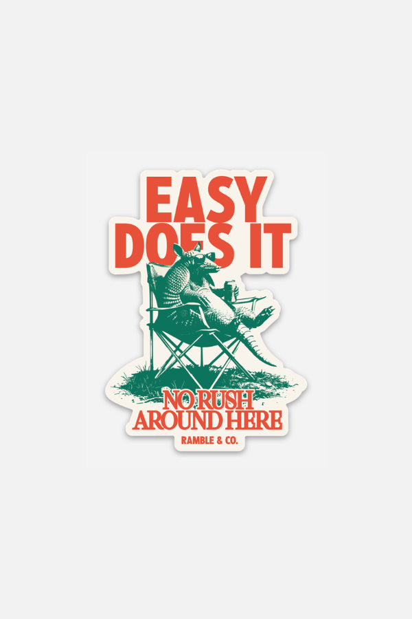 easy does it  | cream sticker