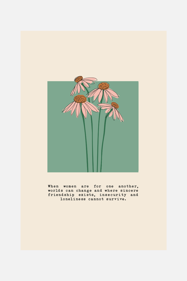 when women flower | 12 x 18 print